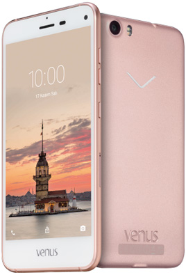 Vestel Venus V3 5070 LTE Pembe Altin / Tekno gri / Altin Beyazi / Altin Siyah